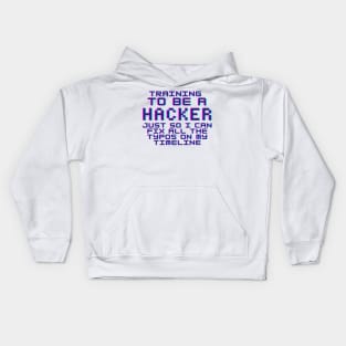 Training To Be A Hacker Kids Hoodie